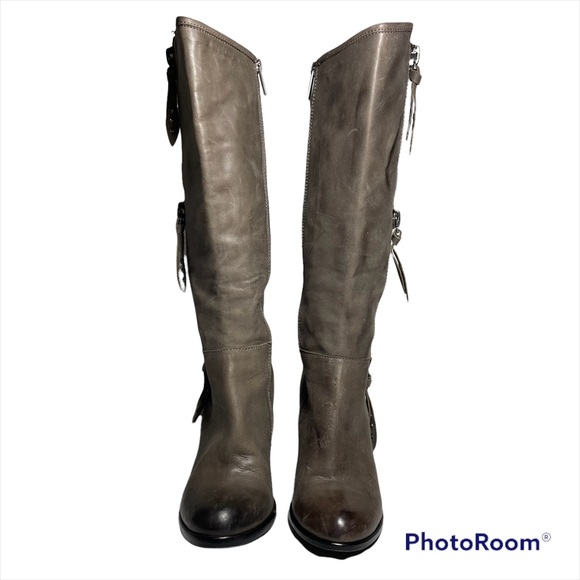 Modern Vice genuine leather long boot in light mocha color size 6 - Picture 2 of 13